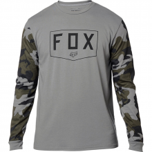 Fox Shield Ls Tee Grey Camo 